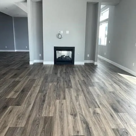 Wood flooring in a new home