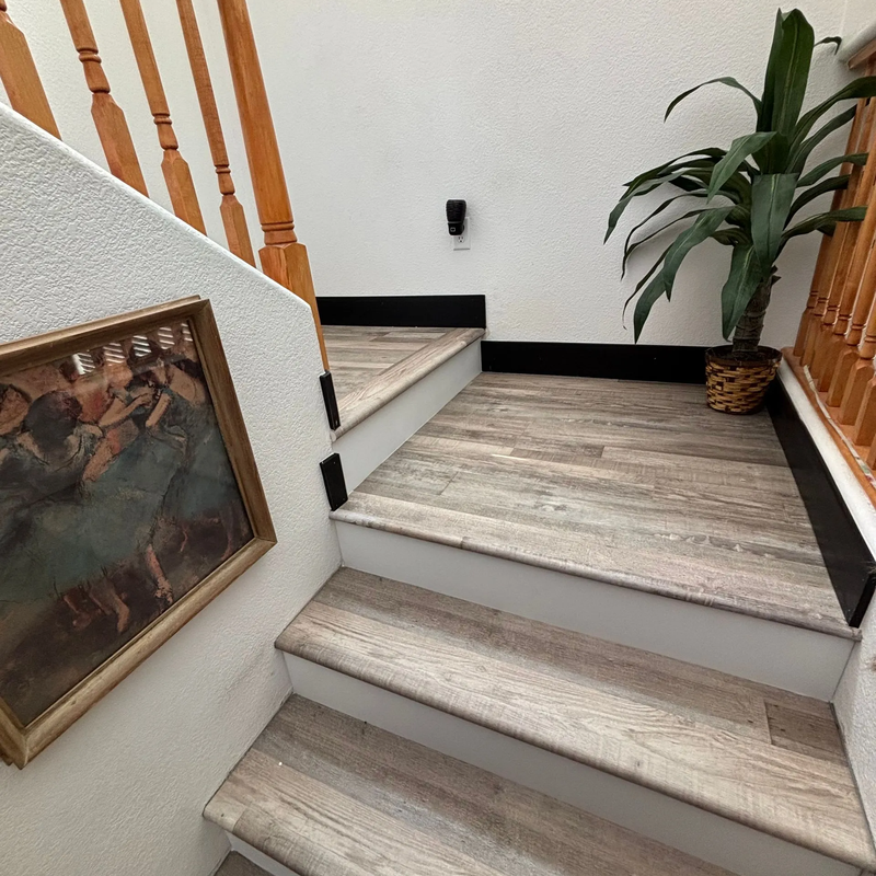 Hardwood and LVP stairs in Las Vegas