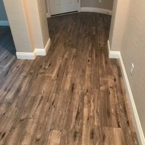 Rustic wood floor in a local NV home