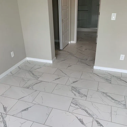 Marble tile flooring in Vegas