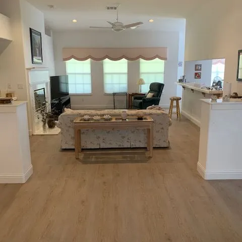 Classic home with light wood floors