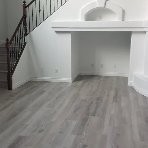 Grey Vinyl flooring install