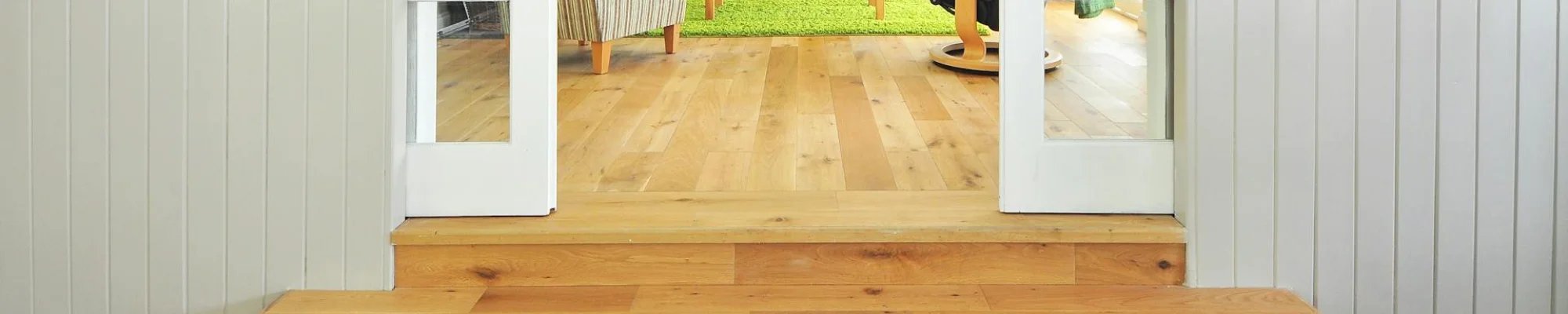 Hardwood flooring in a bright family home